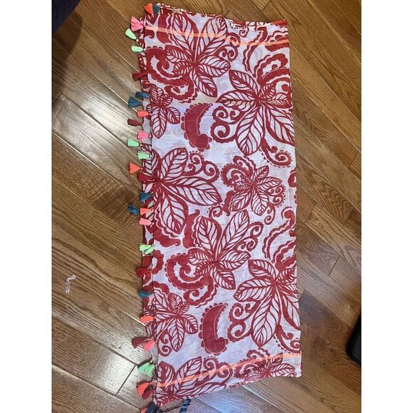 New Lane Bryant Scarf Wrap Saronge Cover up Colorful Vacation Spring Break - Picture 4 of 4